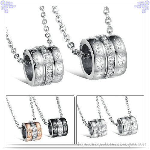 Lover Pendant Stainless Steel Jewelry Fashion Necklace (HR2054)